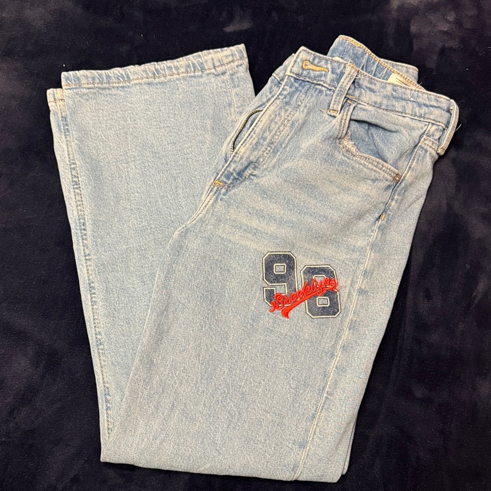 H&M Light Blue Kids Jeans with Red Detail